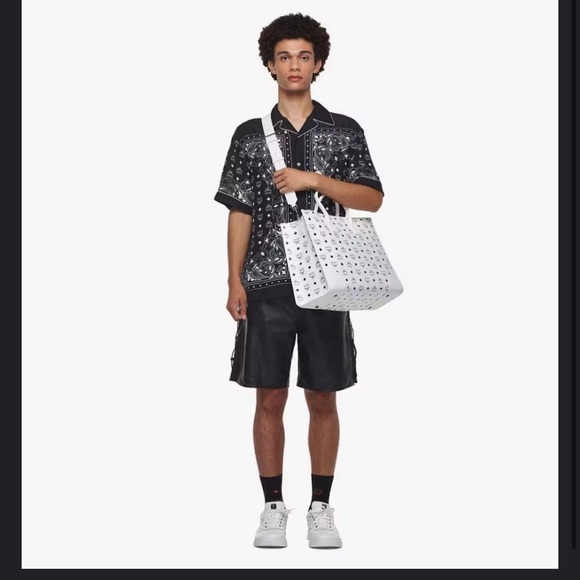 MCM X-large MÜNCHEN TOTE in White - Picture 2 of 9